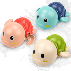 Home bbsky 3'lü kurmalı yüzebilen kaplumbağa banyo oyuncak seti 18 ay+ bpa İçermez bebek duş eğlencesi hediye